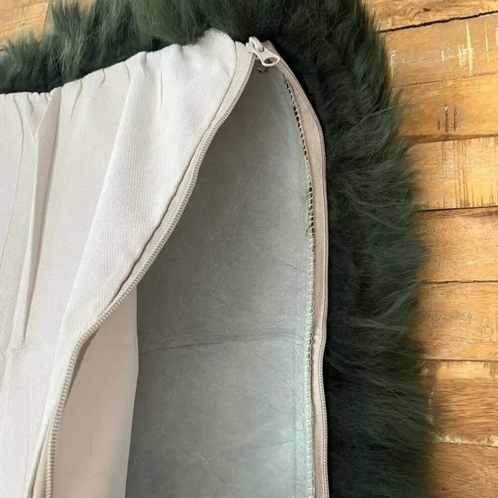 Handmade Genuine Mongolian Lamb Fur Pillow Shams 18